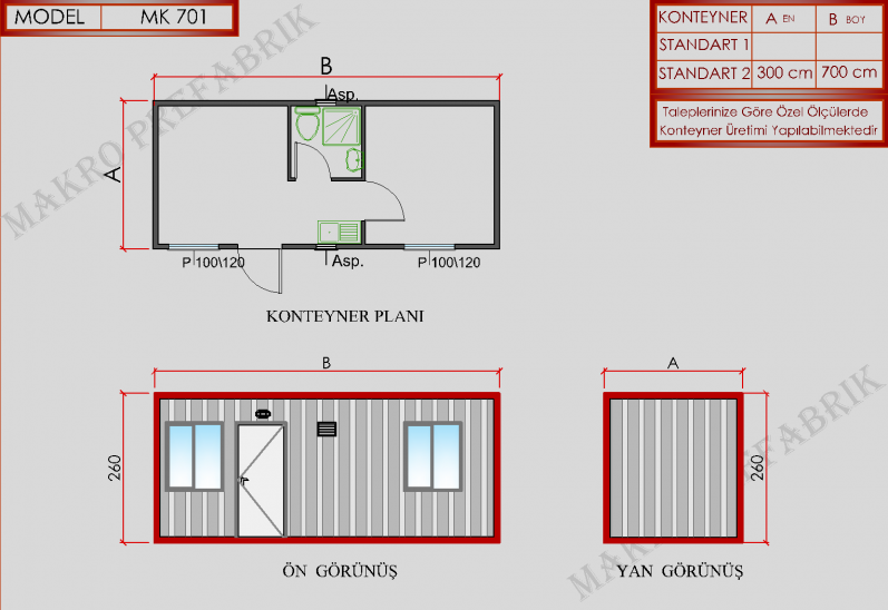 MK701 Konteyner