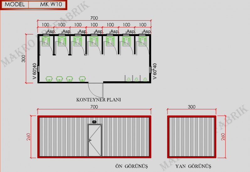 MK W10 Konteyner