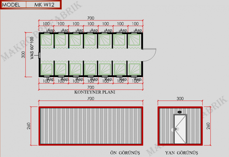 MK W12 Konteyner