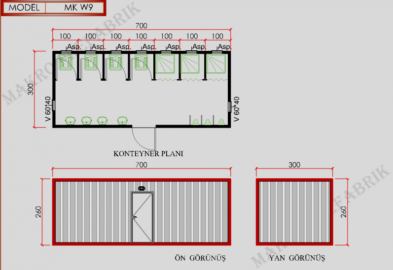 MK W9 Konteyner