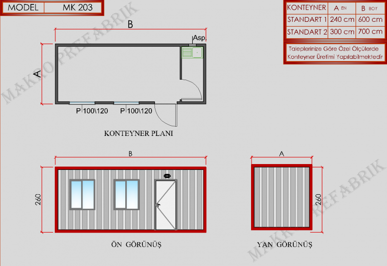MK203 Konteyner