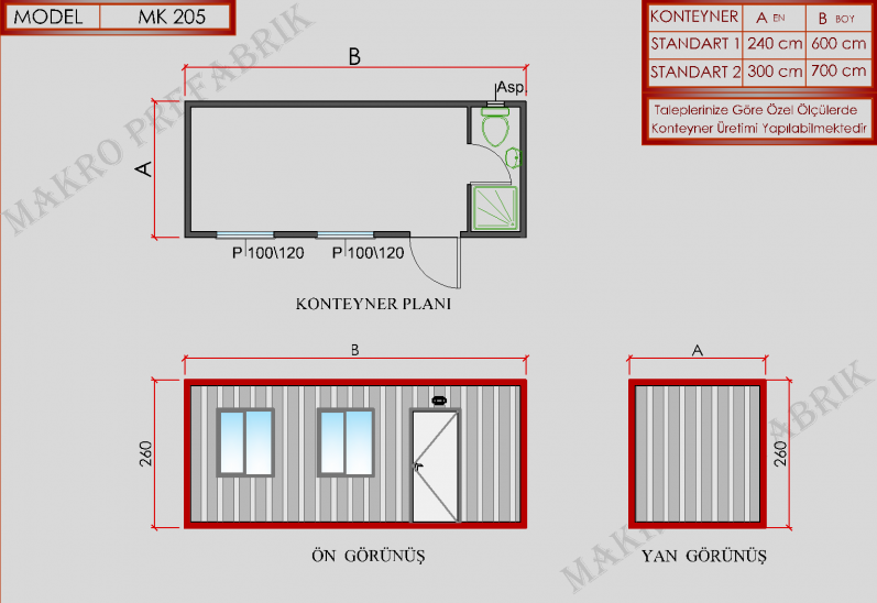 MK205 Konteyner