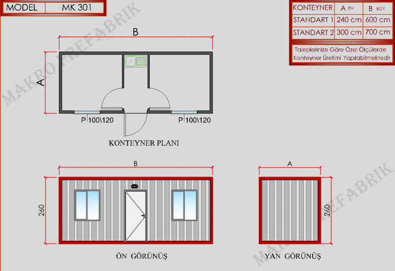 MK301 Konteyner
